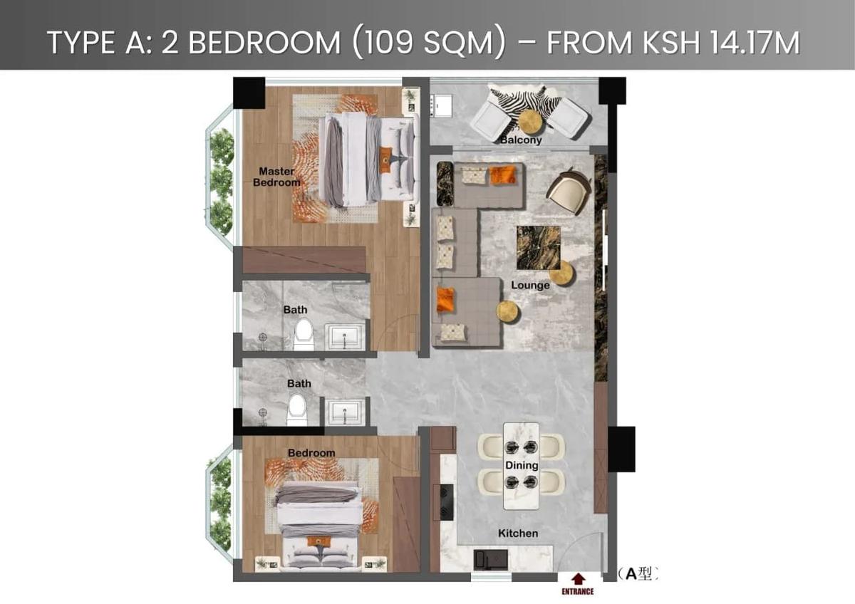 1 Bed Apartment with Swimming Pool in Westlands Area - 11