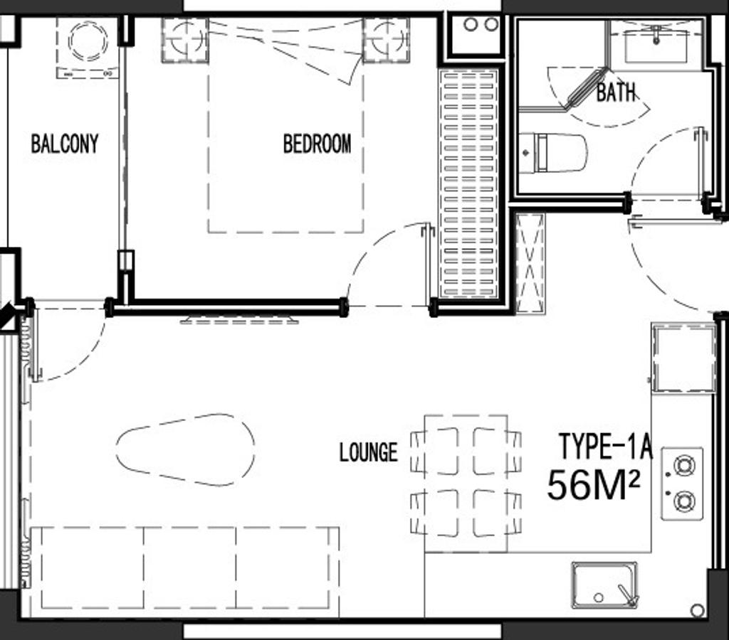 1 Bed Apartment with En Suite at Westlands - 2