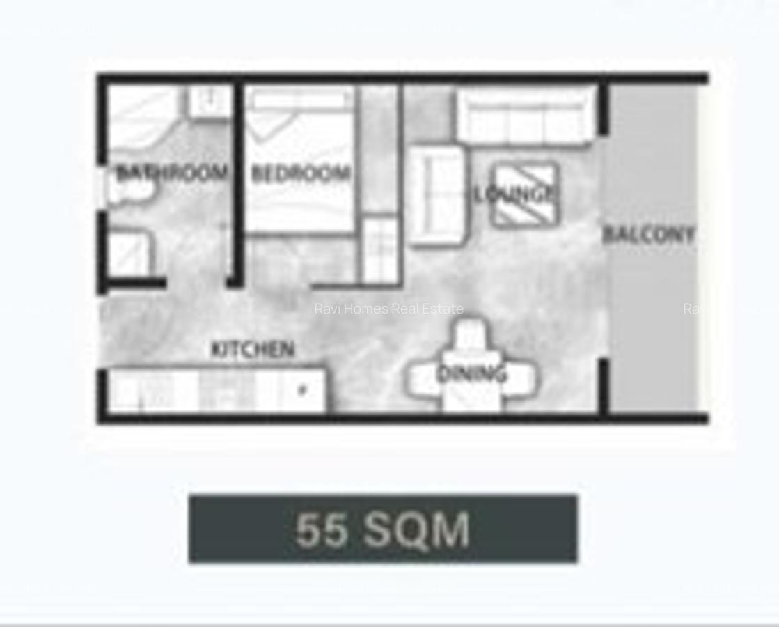 1 Bed Apartment with Swimming Pool in Kilimani - 10