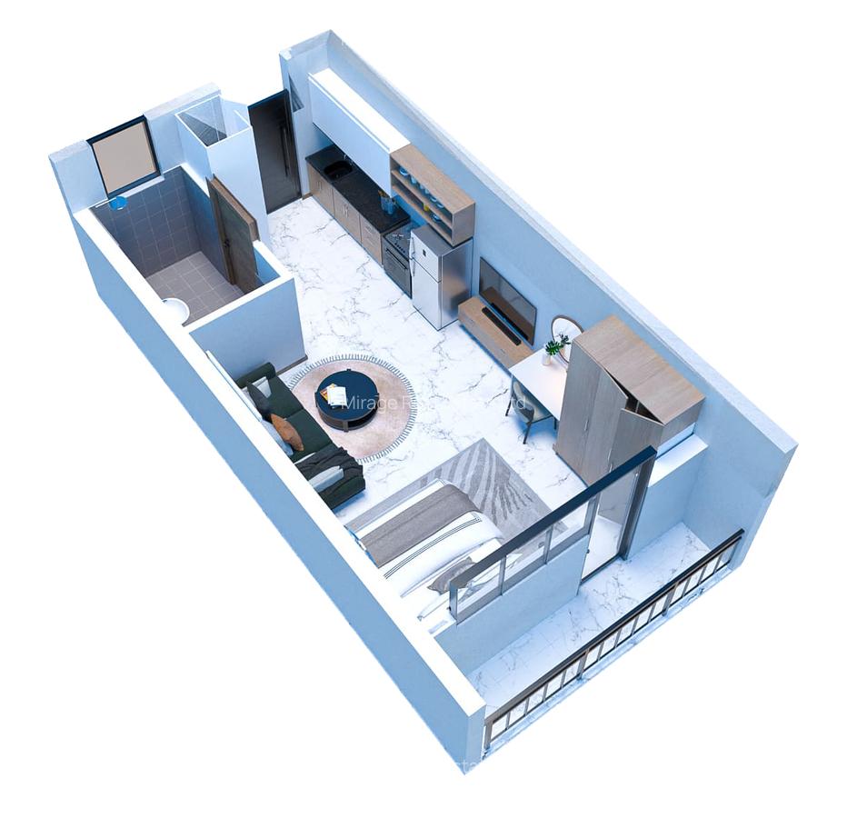 Studio Apartment with Gym in Kitisuru - 12