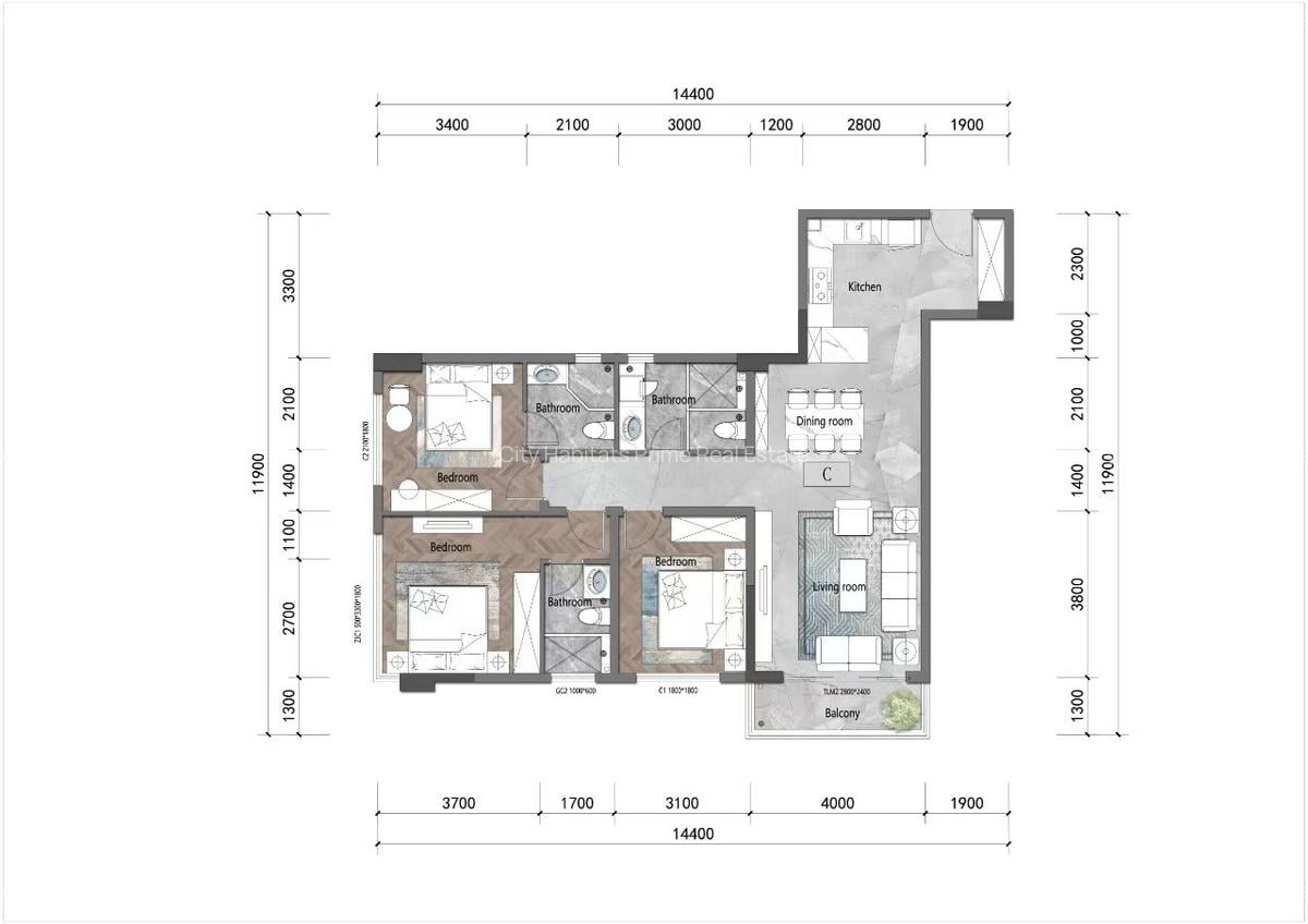 3 Bed Apartment with En Suite in Riara Road - 4