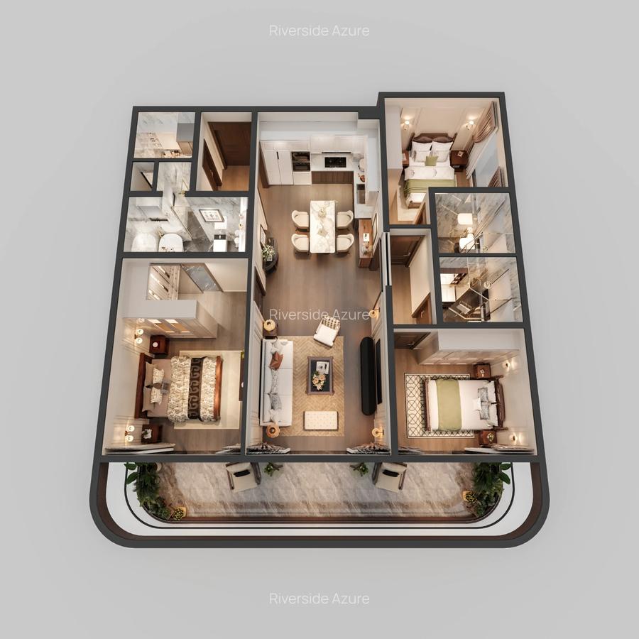 Serviced 2 Bed Apartment with En Suite at Riverside - 6