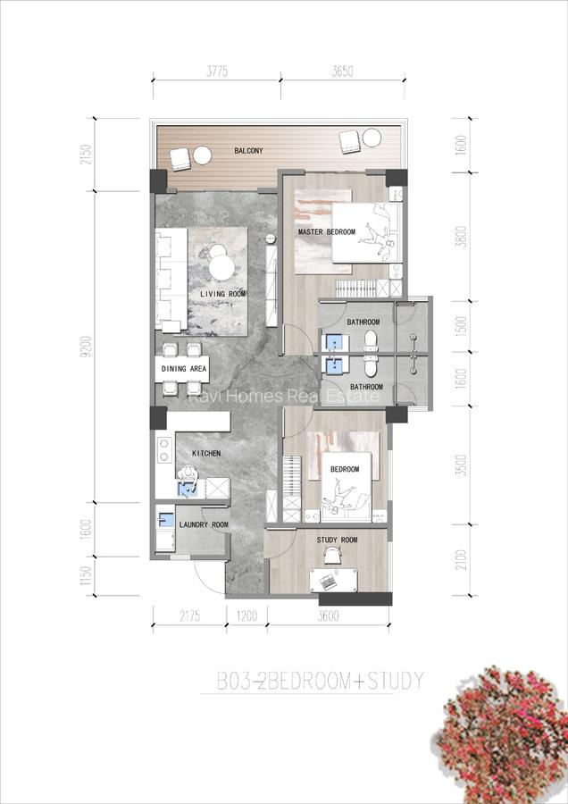 2 Bed Apartment with En Suite in Westlands Area - 7