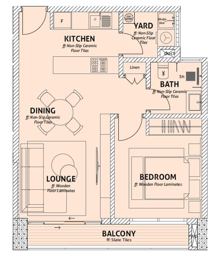 1 Bed Apartment with En Suite in Westlands Area - 2