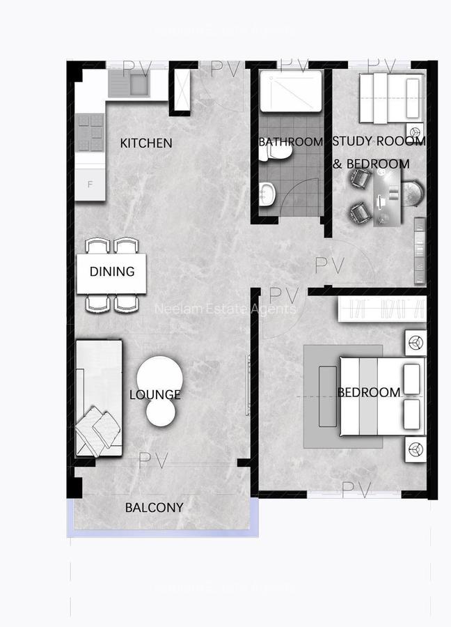 Studio Apartment with Swimming Pool at Wood Avenue - 9