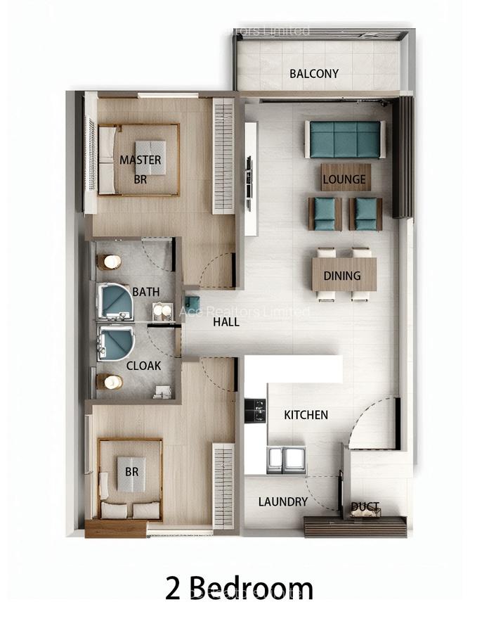 1 Bed Apartment with Swimming Pool at Riara Garden Road - 4