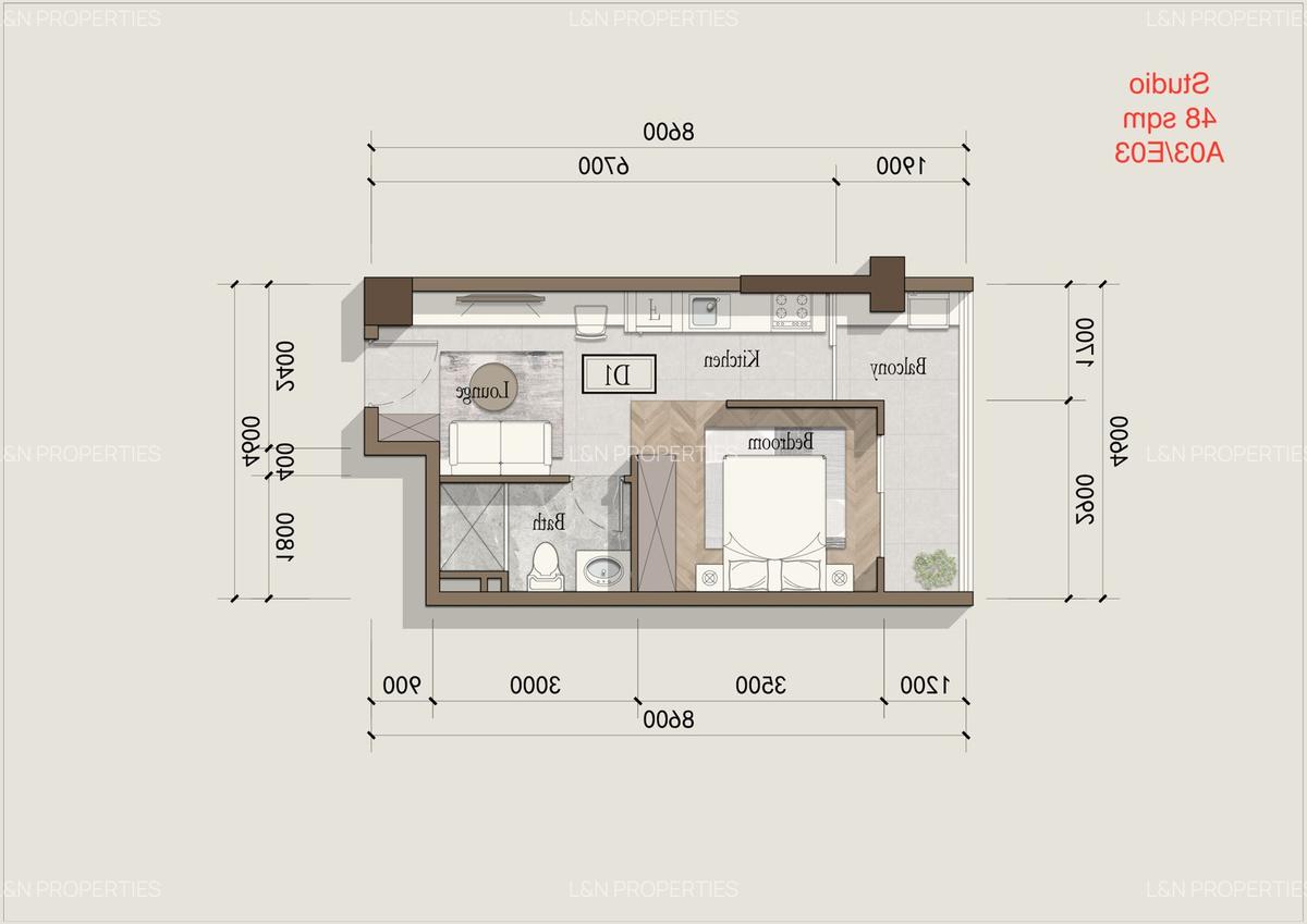 1 Bed Apartment with En Suite at Mogotio Road - 8