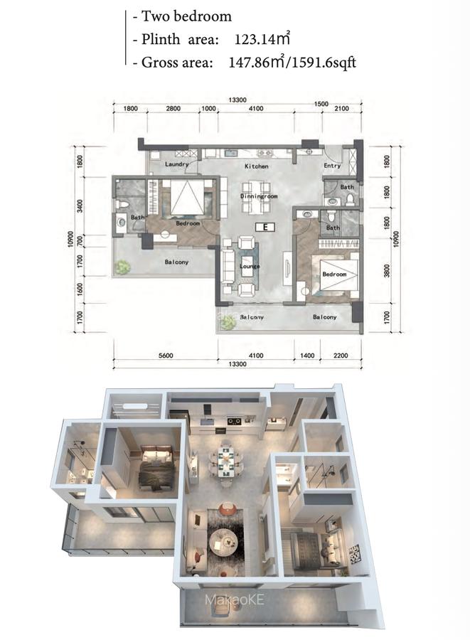 Furnished 1 Bed Apartment with En Suite in Parklands - 6