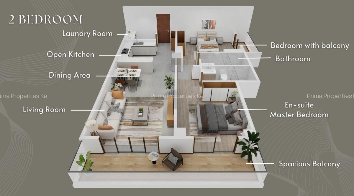 2 Bed Apartment with En Suite at Brookside Drive - 3