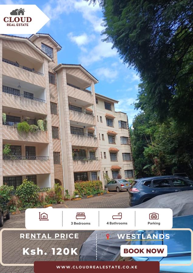 3 Bed Apartment in Westlands Area - 1