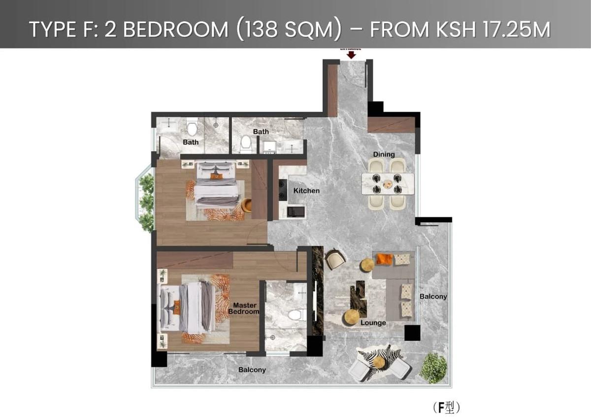 1 Bed Apartment with Swimming Pool in Westlands Area - 12