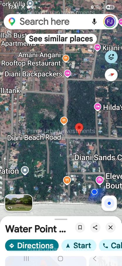 2,023 m² Land at Diani Beach - 2