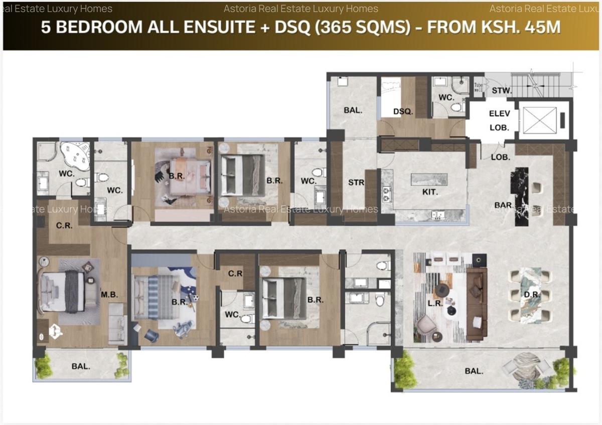 5 Bed Apartment with En Suite at 2026-146 - 17