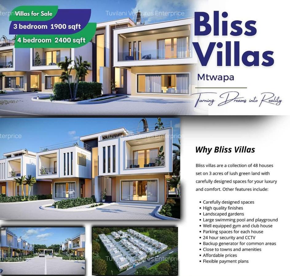 4 Bed Villa with En Suite at Mtwapa Kilifi - 1