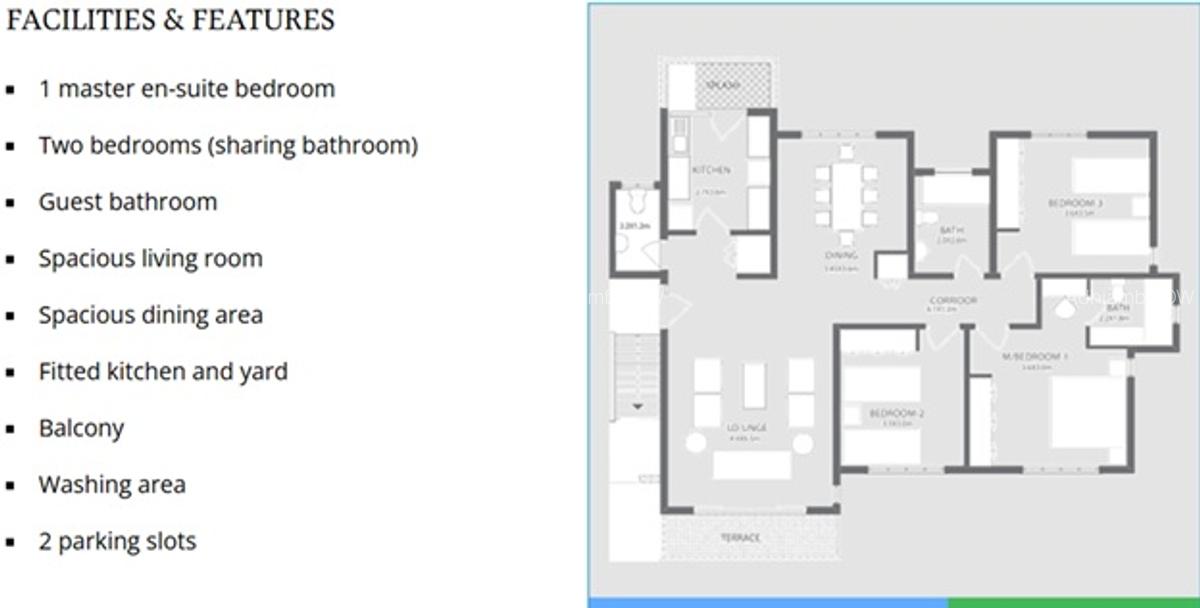 3 Bed Apartment with En Suite at Pridelands - 1