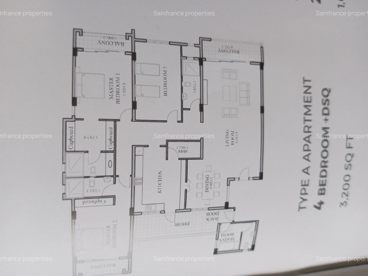 Serviced 4 Bed Apartment with En Suite at Links Road - 8