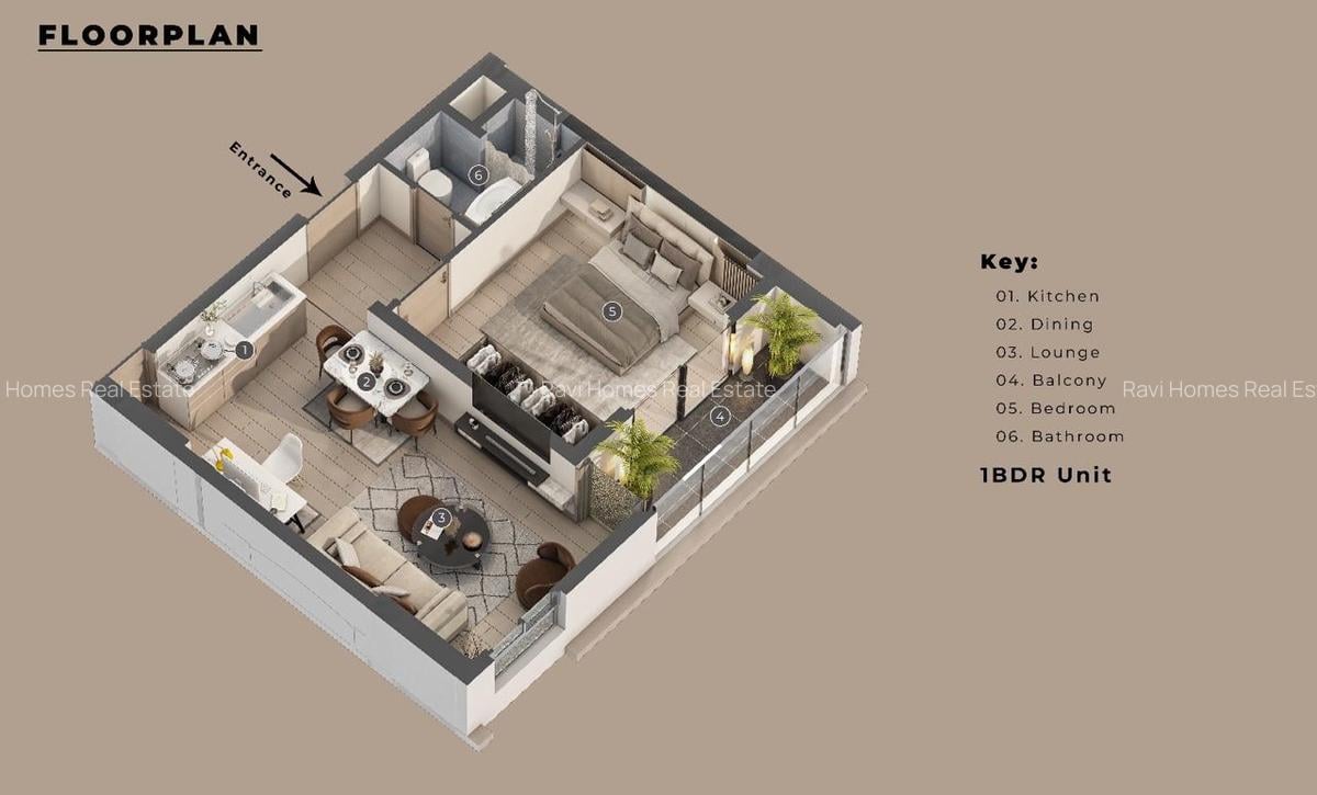 2 Bed Apartment with En Suite in Kilimani - 2