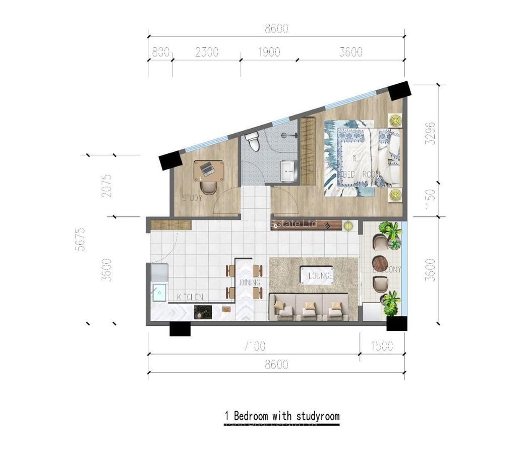 2 Bed Apartment with Swimming Pool in Riverside - 5
