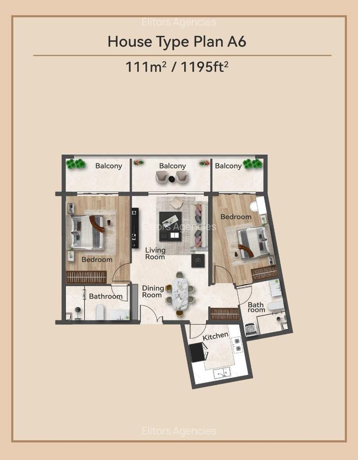 1 Bed Apartment with En Suite at Vihiga Riad - 5