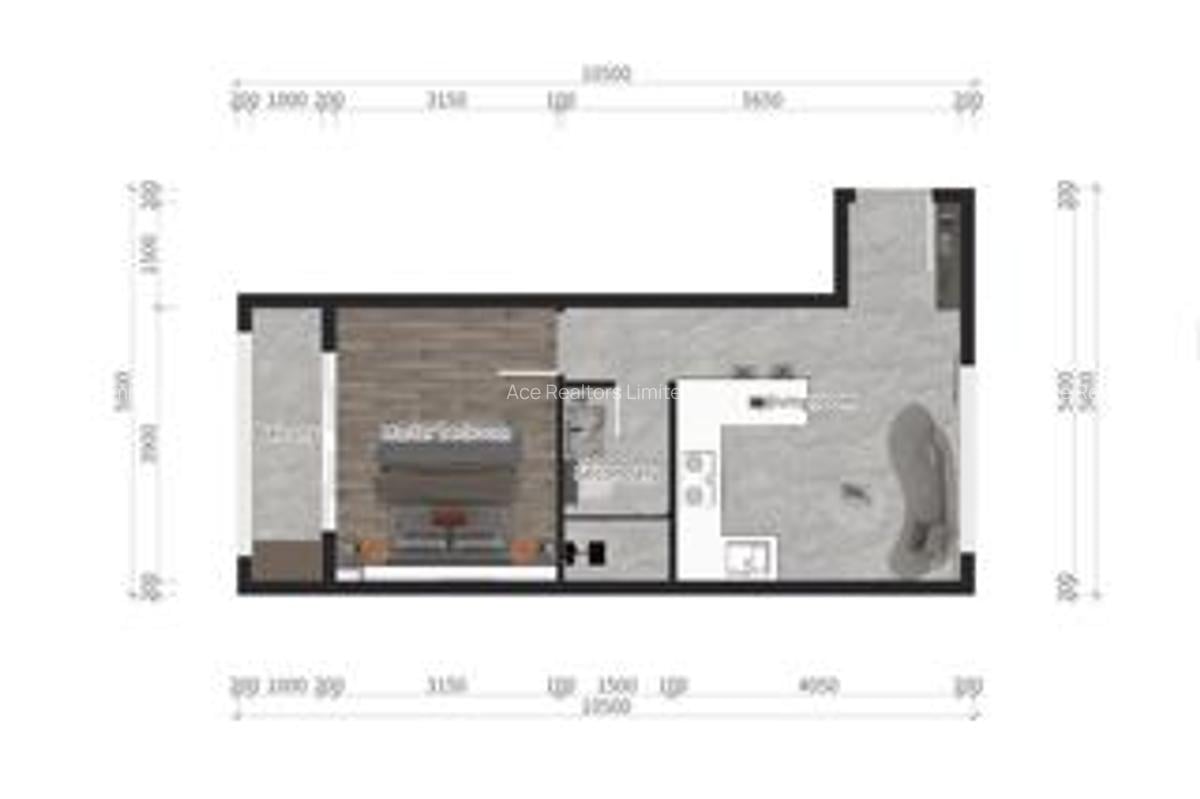 Studio Apartment with Swimming Pool at Kileleshwa - 1