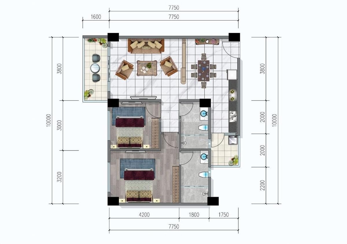 2 Bed Apartment with En Suite at Lantana Rd - 7