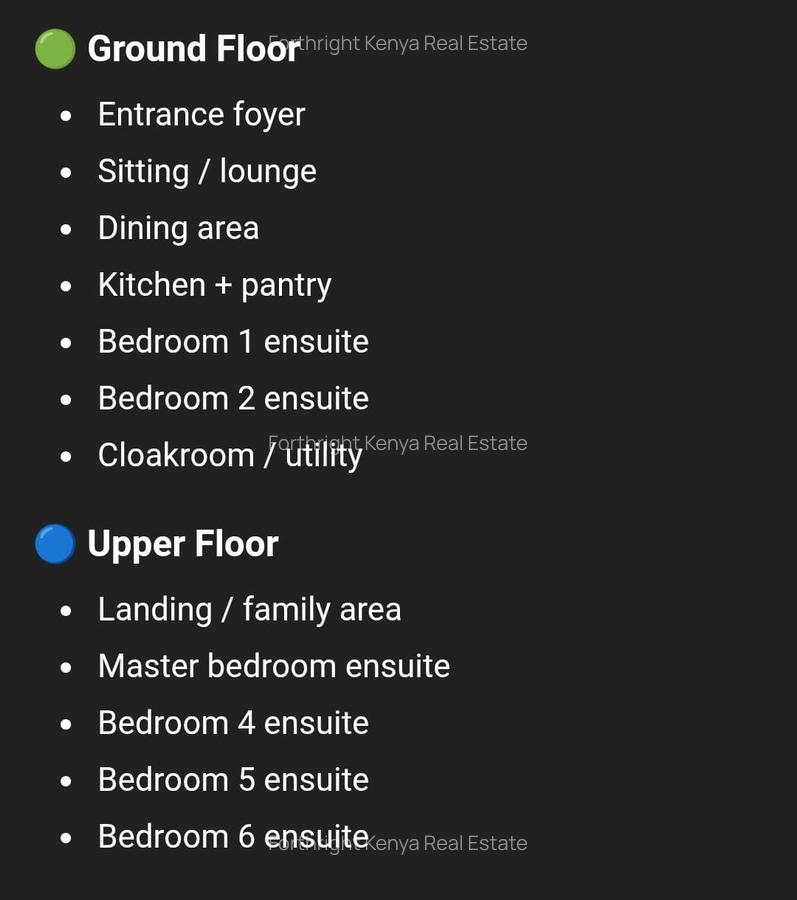 6 Bed House with En Suite at Dagoreti Road - 1