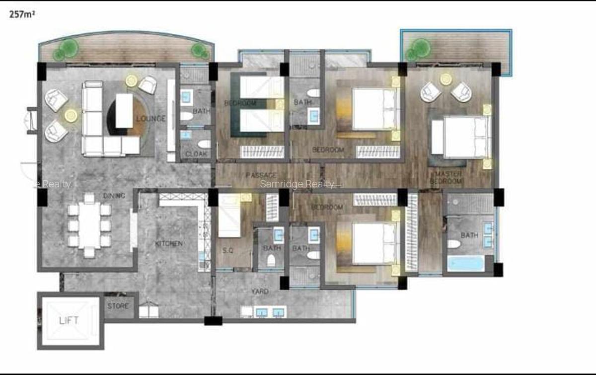 3 Bed Apartment with En Suite at Othaya Rd - 4