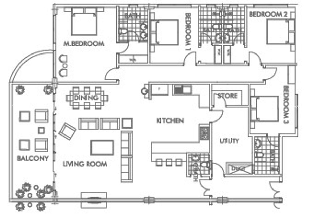 Serviced 4 Bed Apartment with En Suite at Old Nyali - 1