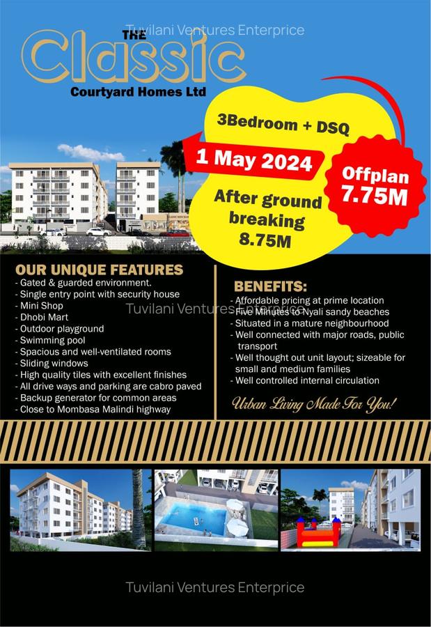 Serviced 3 Bed Apartment with En Suite at Nyali Mombasa - 1