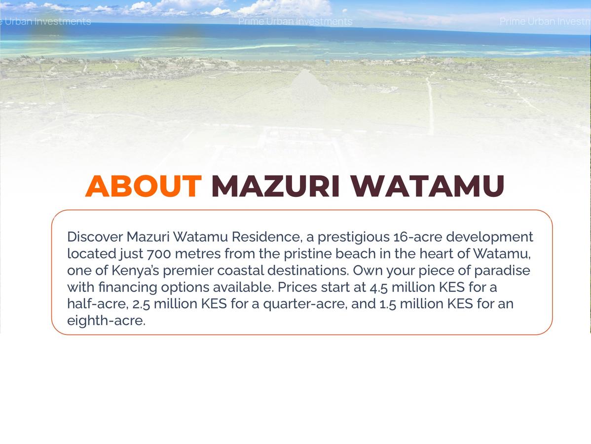 Residential Land in Watamu - 4