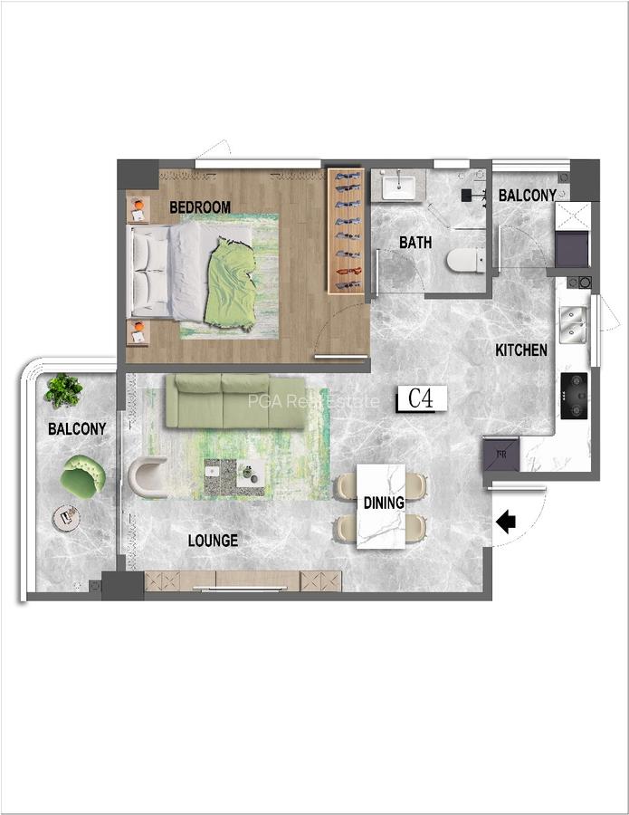 1 Bed Apartment at Riverside Drive - 19