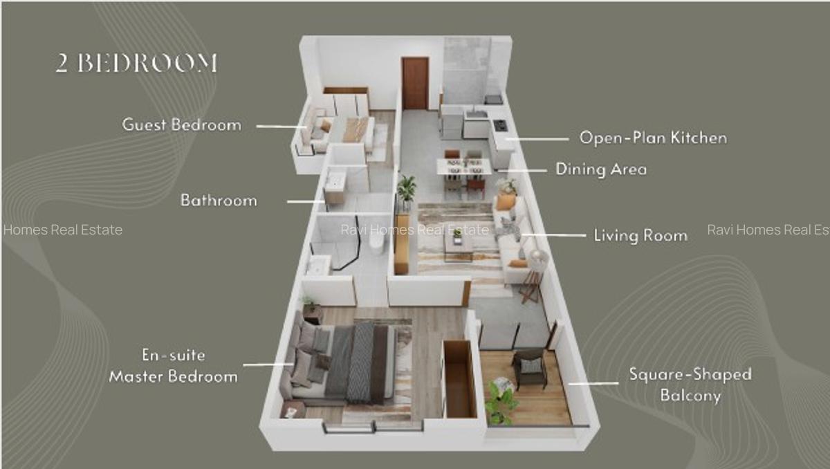 2 Bed Apartment with En Suite in Westlands Area - 8