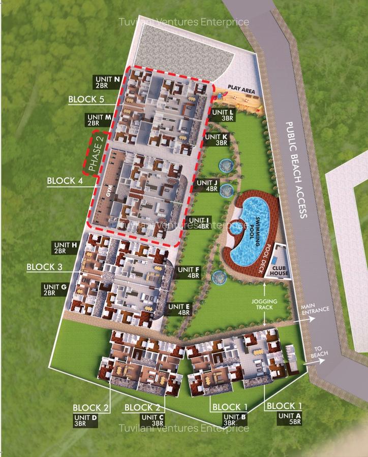 Serviced 4 Bed Apartment with En Suite at Nyali - 2