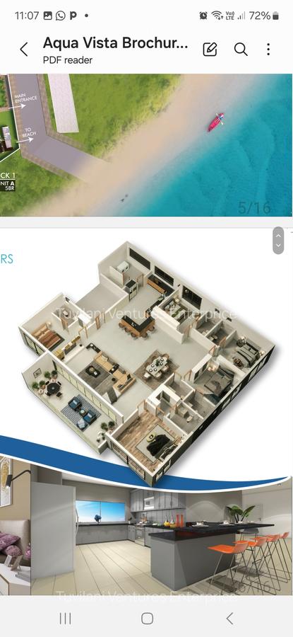 Serviced 4 Bed Apartment with En Suite at Nyali - 3