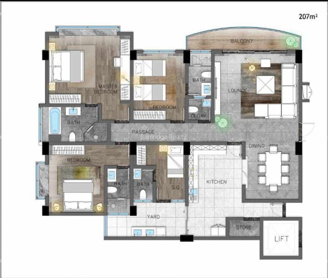 3 Bed Apartment with En Suite at Othaya Rd - 6