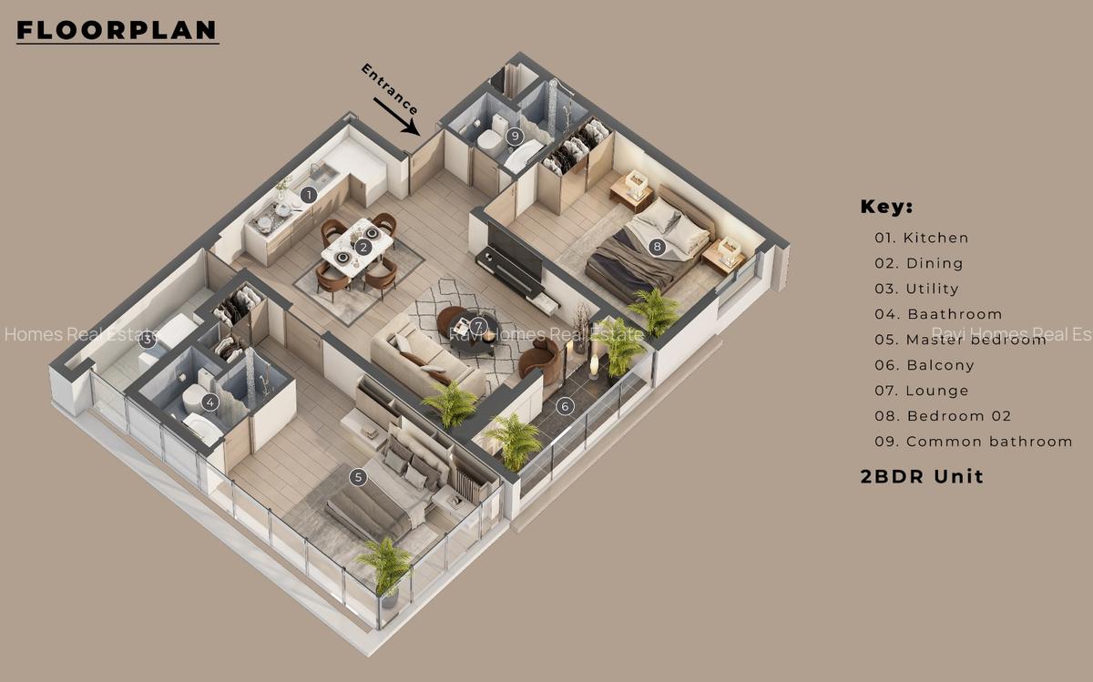 Studio Apartment with Swimming Pool at George Padmore - 2