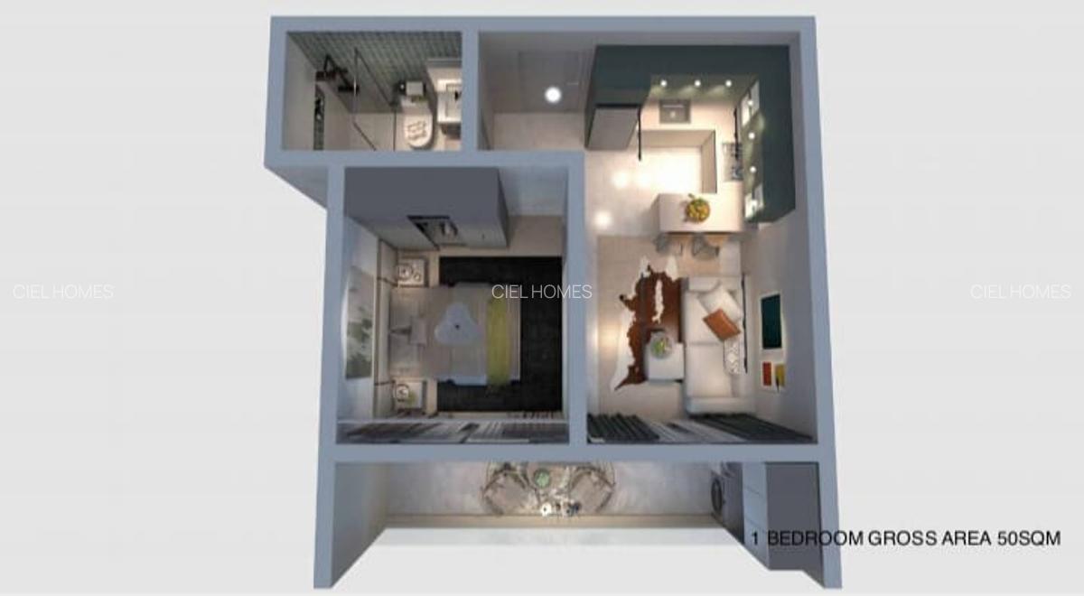 1 Bed Apartment with Swimming Pool at Wood Avenue - 11