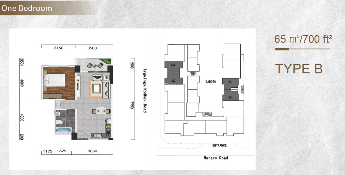 1 Bed Apartment with Gym in Lavington - 2