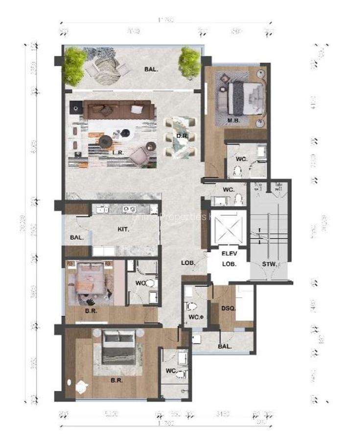 Furnished 3 Bed Apartment with En Suite at Brookside Drive - 6