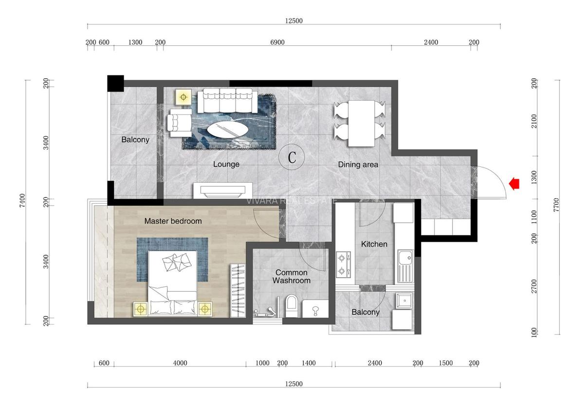 2 Bed Apartment with Swimming Pool at Riverside Drive - 12