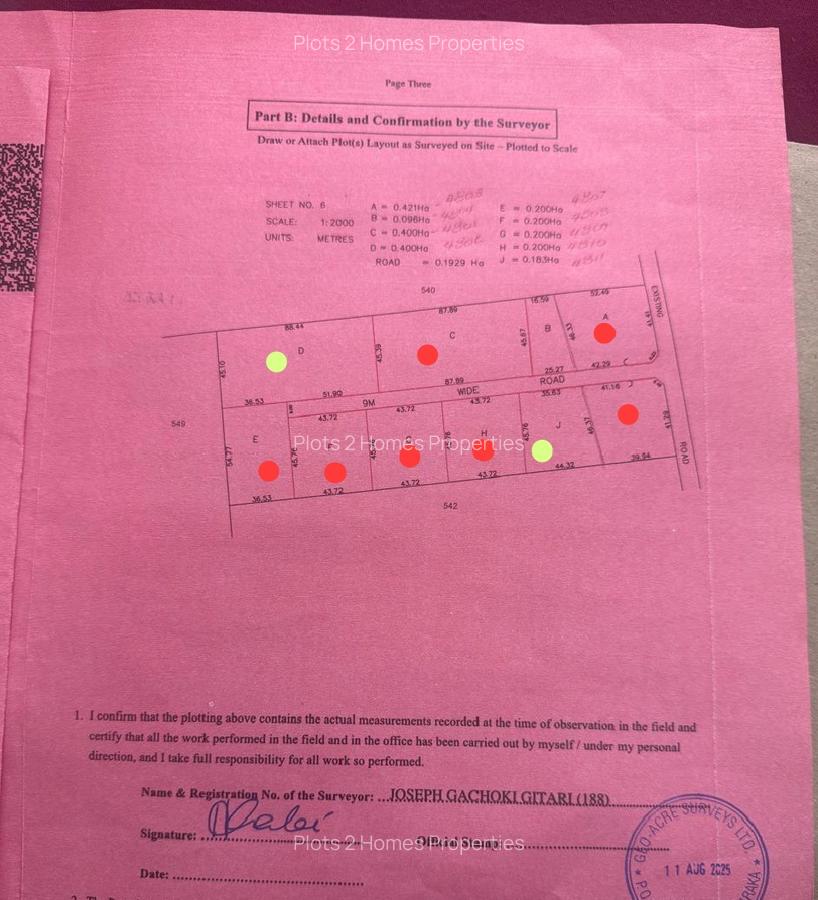 2,000 m² Residential Land at Off The Ngong - Suswa By-Pass - 1