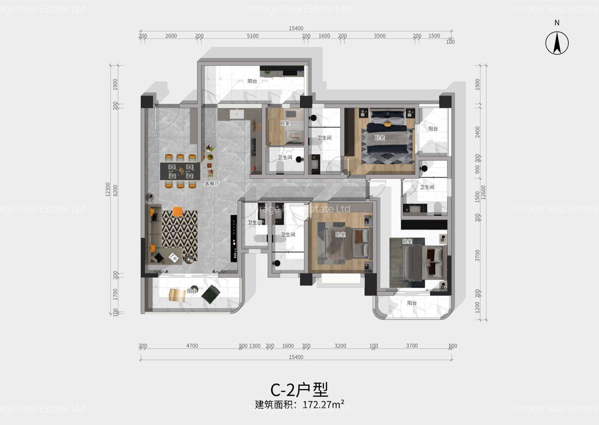 3 Bed Apartment with Swimming Pool in Westlands Area - 2