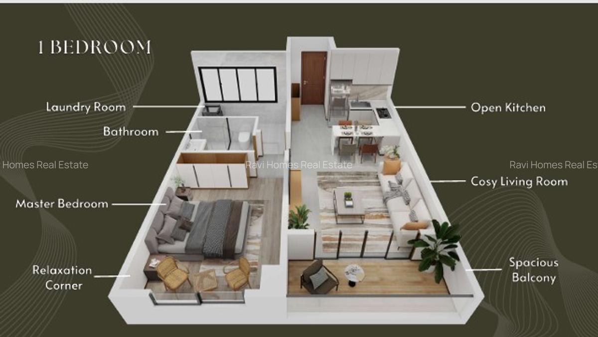 1 Bed Apartment with Swimming Pool in Westlands Area - 8