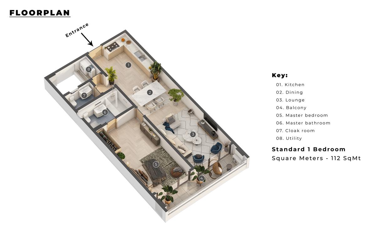 2 Bed Apartment with Gym at 2Nd Avenue - 5
