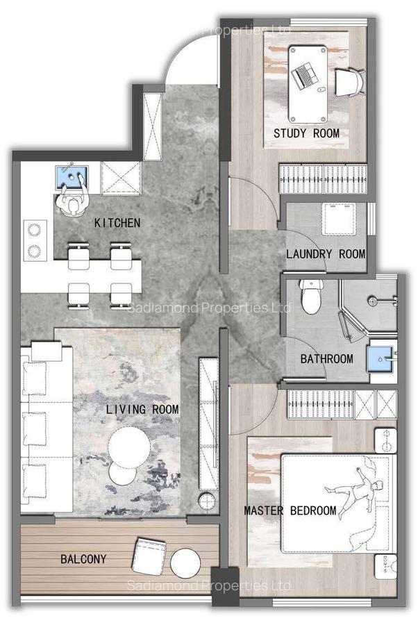 2 Bed Apartment with En Suite in Brookside - 4