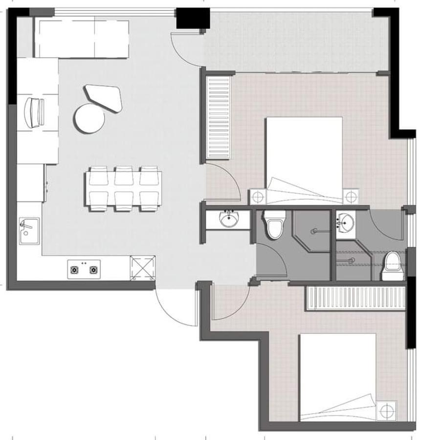 2 Bed Apartment with En Suite at Westland - 12