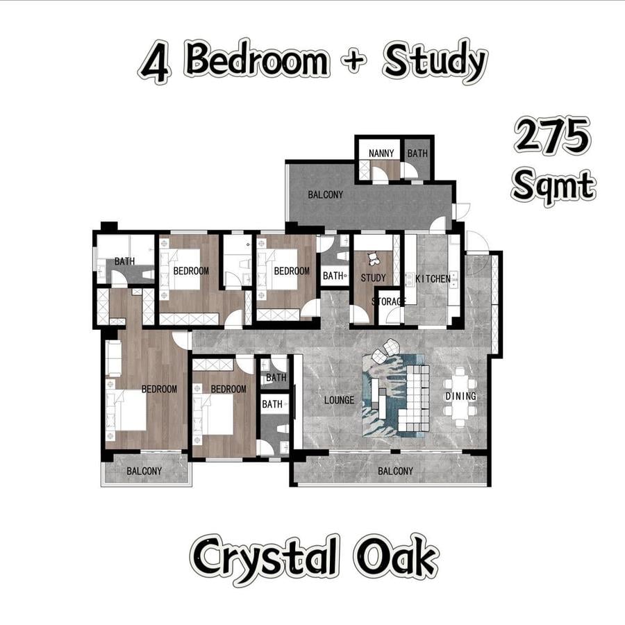 3 Bed Apartment with En Suite at Othaya Road - 9