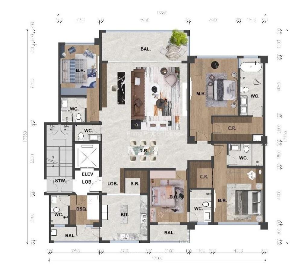 Furnished 3 Bed Apartment with En Suite at Brookside Drive - 8