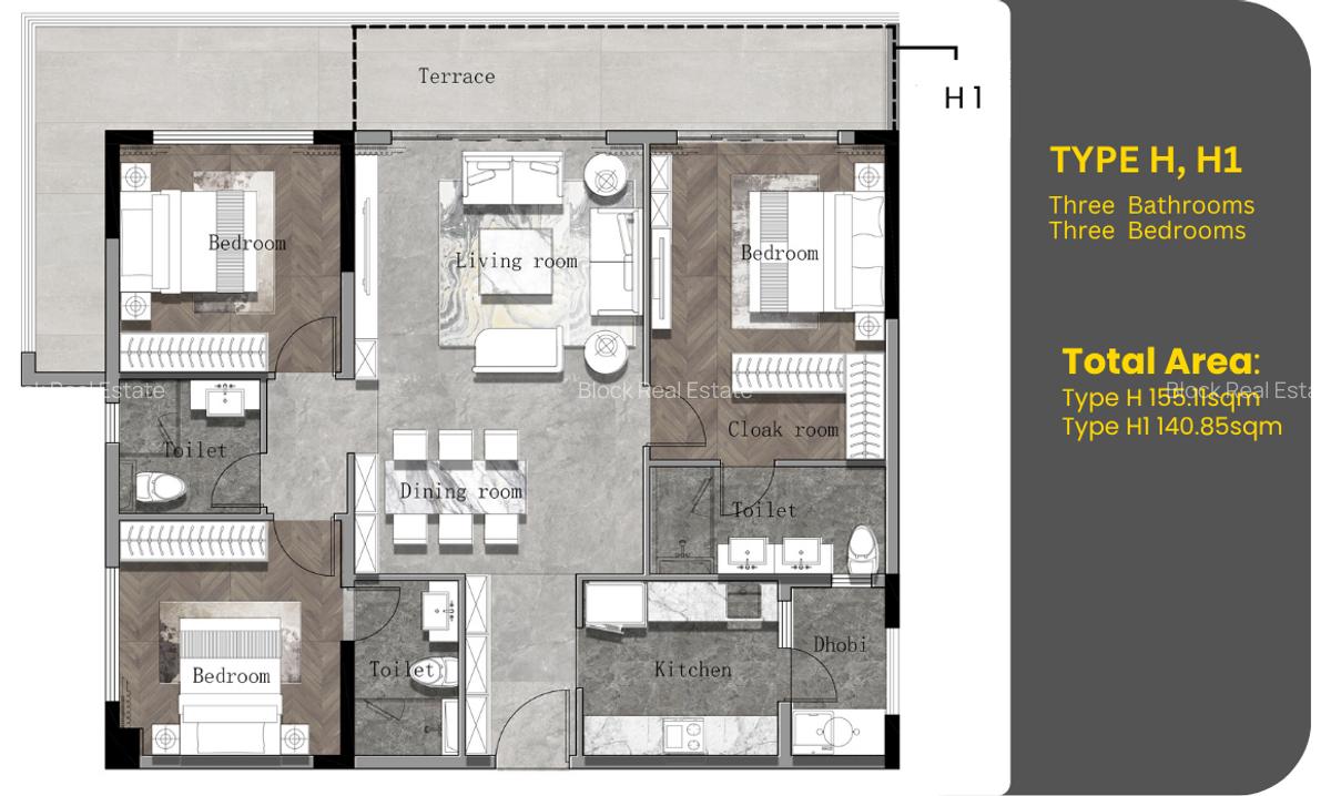 3 Bed Apartment with En Suite in Westlands Area - 1