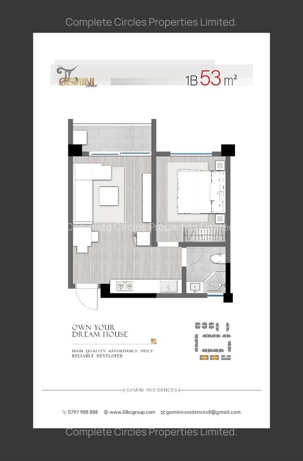 1 Bed Apartment with Swimming Pool at Mombasa Road - 2